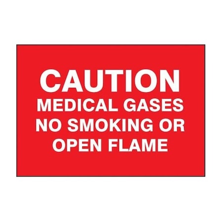 Accuform CAUTION SAFETY SIGN MEDICAL GASES  NO MGS142 MGS142